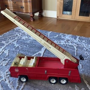 Vintage TONKA Firetruck #32202 Pressed Steel Extension Ladder 1970s Fire Truck